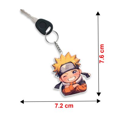 Naruto Acrylic Anime keychain For Bike & Car Birthday Return Gift For Kids Gift For Girls & Boys